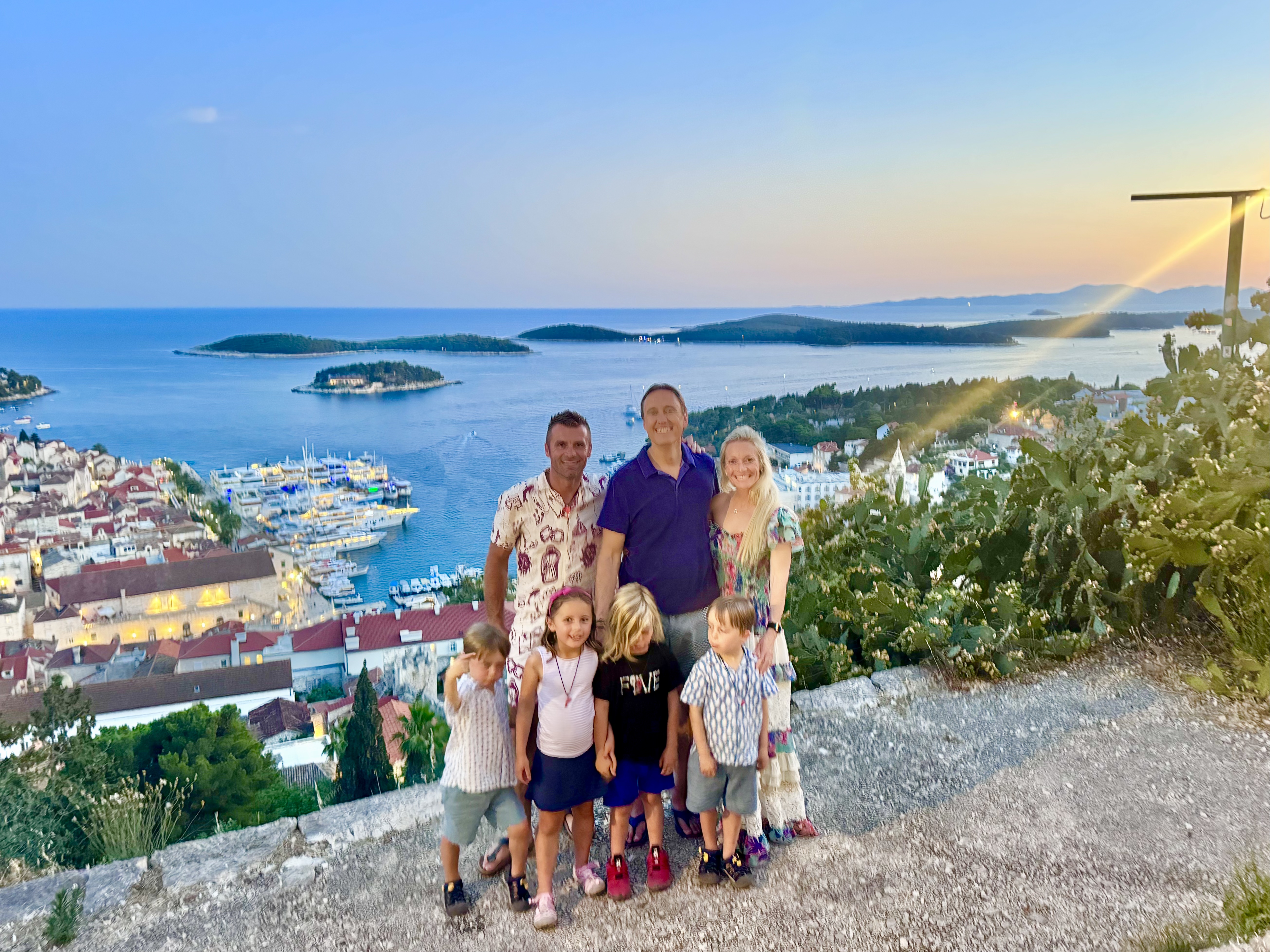Hiking far above Hvar